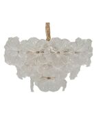 Lustre Ibiscus transparent - 47x30-73 cm