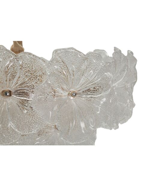 Lustre Ibiscus transparent - 47x30-73 cm