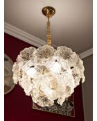 Lustre Ibiscus transparent - 47x30-73 cm