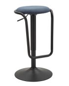 Destiny marineblauwe barkruk met booster - 41x61x83 cm