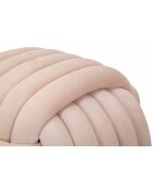 Softy roze fluwelen poef - 45x45x45 cm