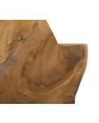 Sculpture d'Étoile en teck brune - 28x1242 cm