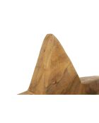 Sculpture d'Étoile en teck brune - 28x1242 cm