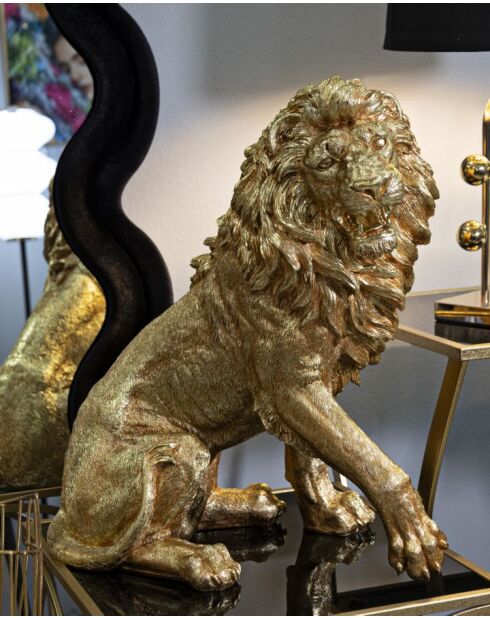 Leone Shant dorato - 45x29x55 cm