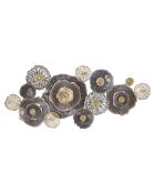 Panneau mural en fer brun - 167,6x7,6x73,5 cm