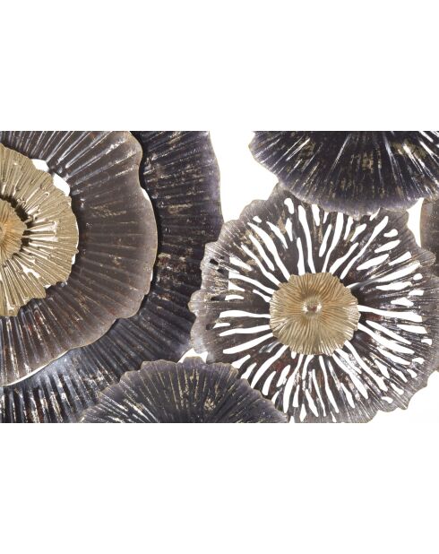 Panneau mural en fer brun - 167,6x7,6x73,5 cm