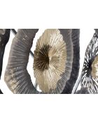 Panneau mural en fer brun - 167,6x7,6x73,5 cm