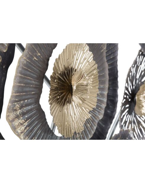 Panneau mural en fer brun - 167,6x7,6x73,5 cm