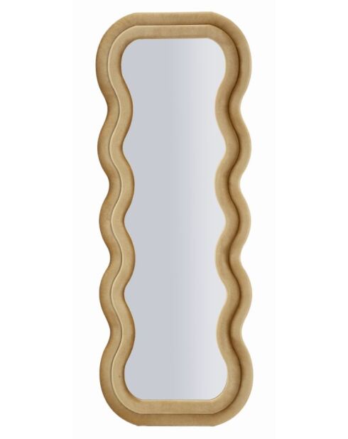 Miroir Emily en Velours Doré - 60x6x160 cm