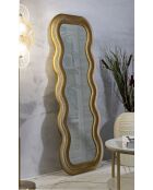 Miroir Emily en Velours Doré - 60x6x160 cm