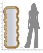 Miroir Emily en Velours Doré - 60x6x160 cm