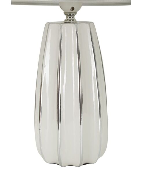 Lampe de table Emmi argentée - 30x45 cm