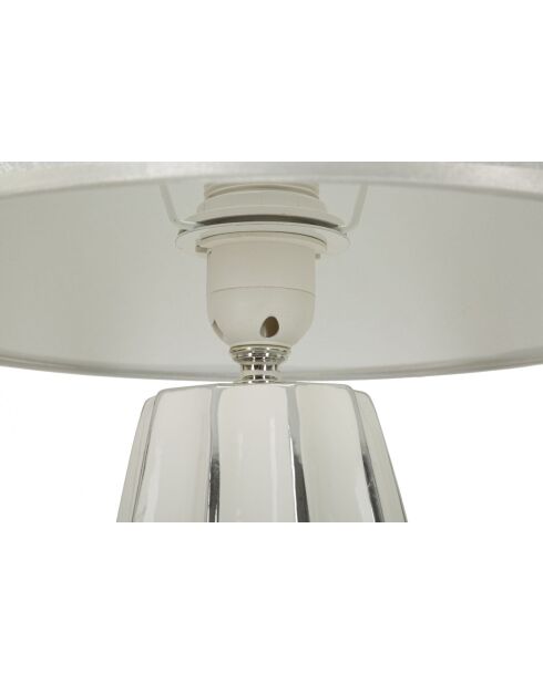 Lampe de table Emmi argentée - 30x45 cm