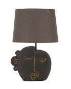 Lampe de table Tribale marron - 27,5x39,5 cm