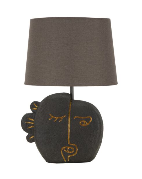 Lampe de table Tribale marron - 27,5x39,5 cm