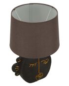 Lampe de table Tribale marron - 27,5x39,5 cm