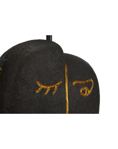 Lampe de table Tribale marron - 27,5x39,5 cm