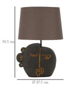 Lampe de table Tribale marron - 27,5x39,5 cm