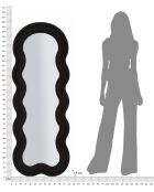 Specchio Teddy Bear nero - 60x4x160 cm