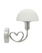 Applique Murale Lovy Argentée - 23x15x22 cm