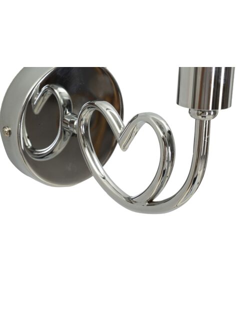 Applique Murale Lovy Argentée - 23x15x22 cm