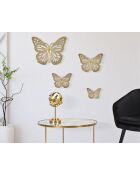 Set van 4 gouden muurvlinders
