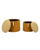 2 Hocker mit Stauraum Bozner Senf