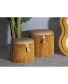 2 Hocker mit Stauraum Bozner Senf