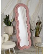 Specchio a forma di orsacchiotto rosa - 60x4x160 cm