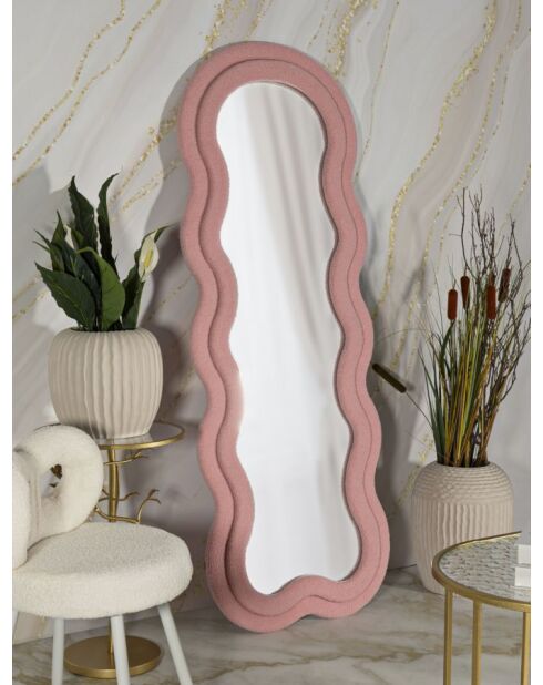 Specchio a forma di orsacchiotto rosa - 60x4x160 cm