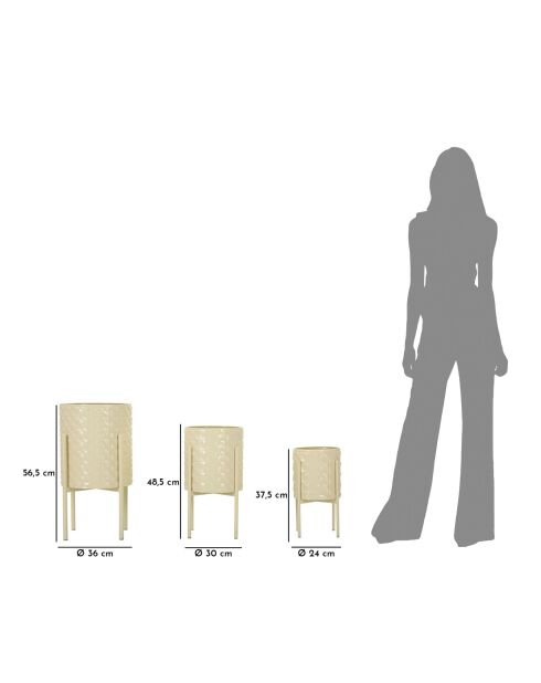 3 soportes para ollas de crema Betsy de Holder