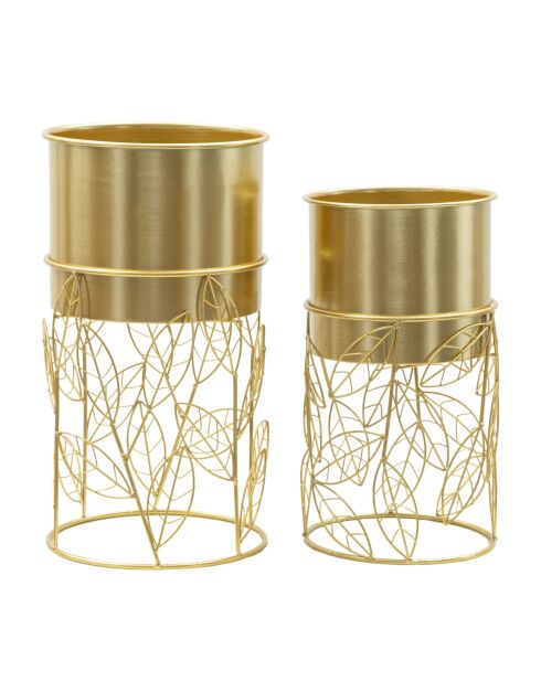 2 soportes para ollas Livi dorados