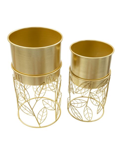 2 soportes para ollas Livi dorados