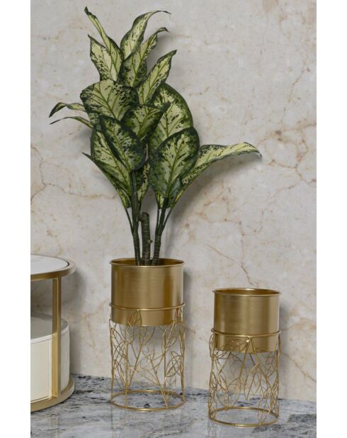 2 soportes para ollas Livi dorados