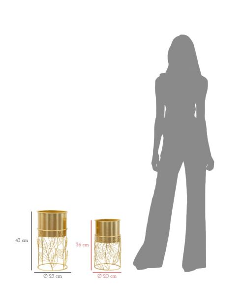 2 soportes para ollas Livi dorados