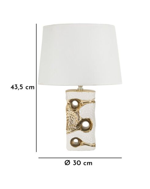 Lampe de table Florida dorée - 30x43,5 cm