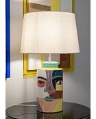 Lampe de table Piccassy multicolore - 40x65 cm