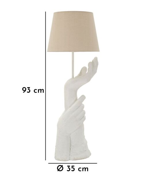 Lampe de table Life blanche - 35x93 cm