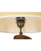 Lampe de table en Teck Kepala brune - 35x69 cm