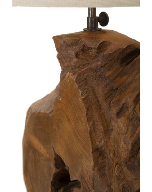 Lampe de table en Teck Kepala brune - 35x69 cm