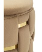 2 goldene Shanty-Poufs mit Stauraum