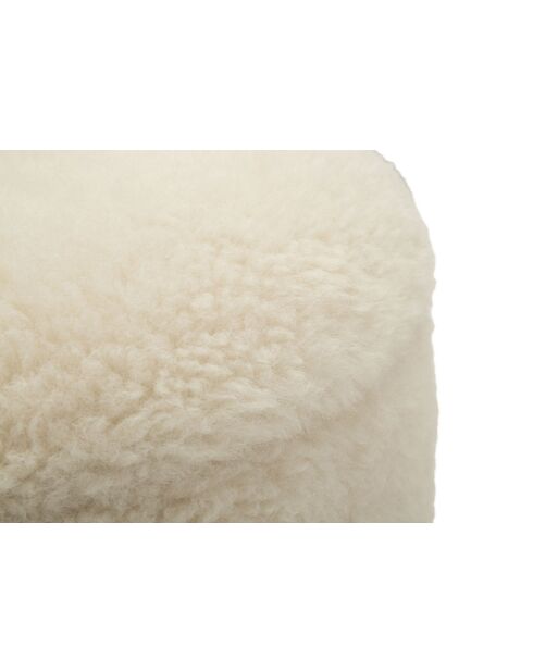 2 Poufs avec rangement Saint-Moritz crème