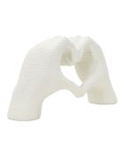 Decoración a mano White Lovers, 25 x 7,5 x 13,5 cm