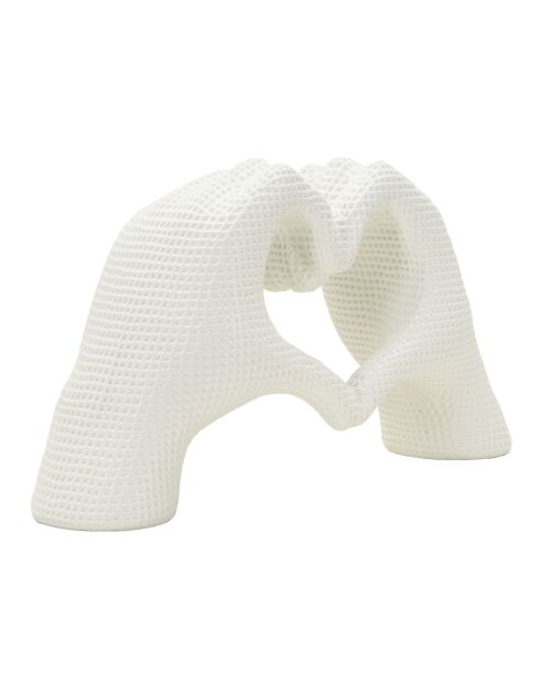 Decoración a mano White Lovers, 25 x 7,5 x 13,5 cm