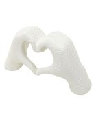 Decoración a mano White Lovers, 25 x 7,5 x 13,5 cm