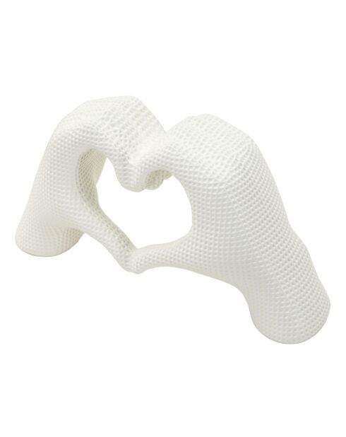 Decoración a mano White Lovers, 25 x 7,5 x 13,5 cm