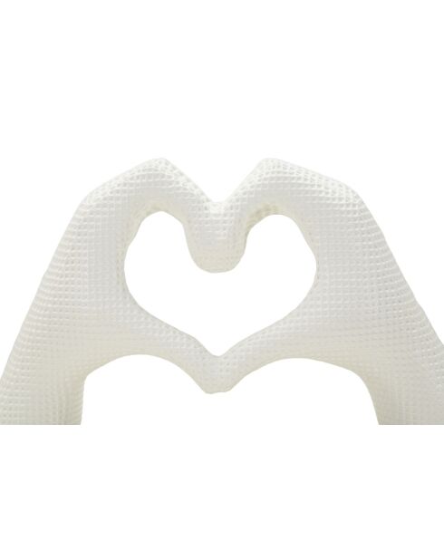 Decoración a mano White Lovers, 25 x 7,5 x 13,5 cm