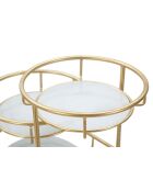 Plateau 3 Niveaux doré - 36x22,5x27 cm