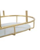 Plateau 3 Niveaux doré - 36x22,5x27 cm