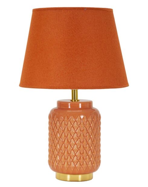 Lampe de table Carrée Orange - 28x44 cm